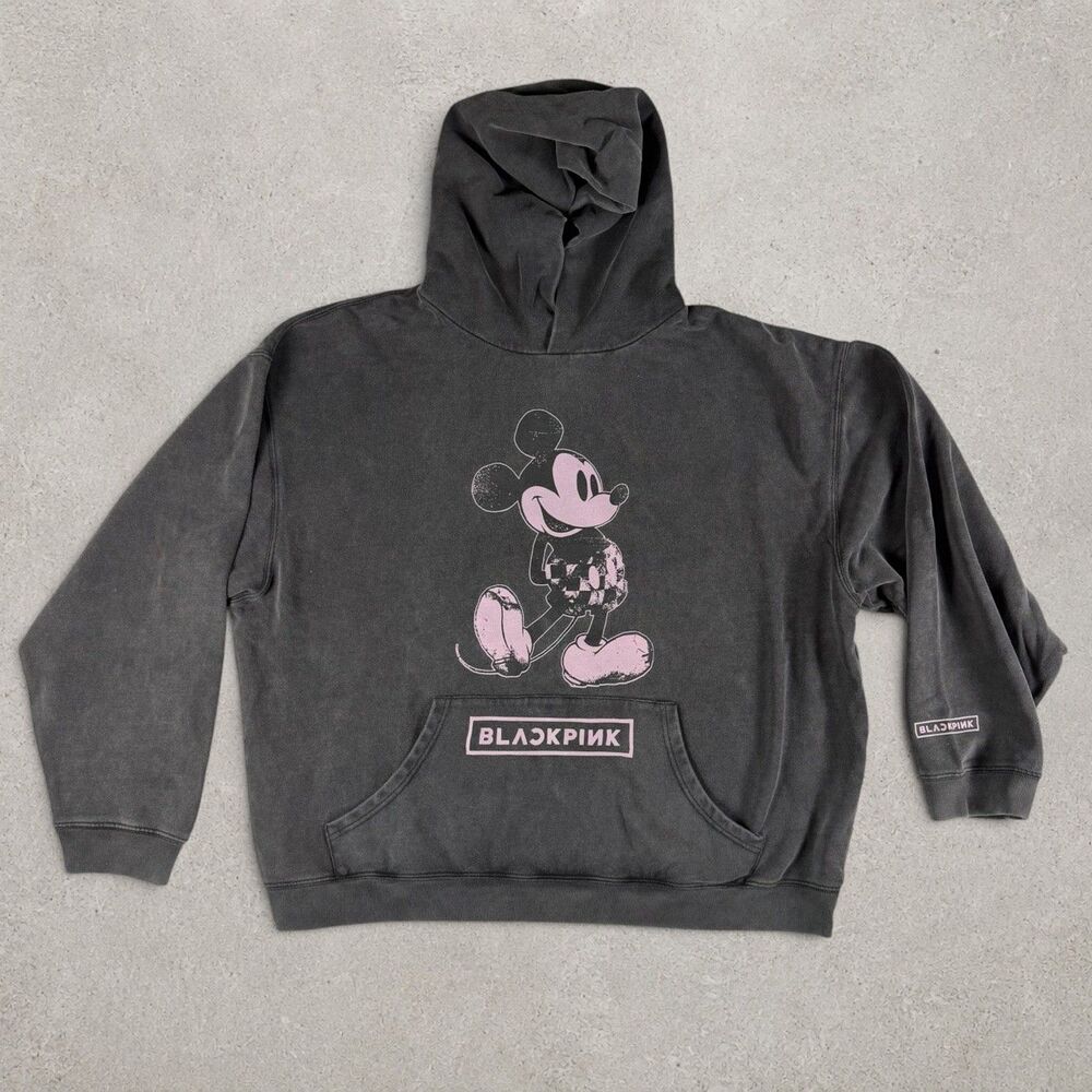 Disney x BLACKPINK Complex Hoodie Charcoal Wash 2XL